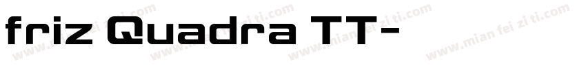 friz Quadra TT字体转换